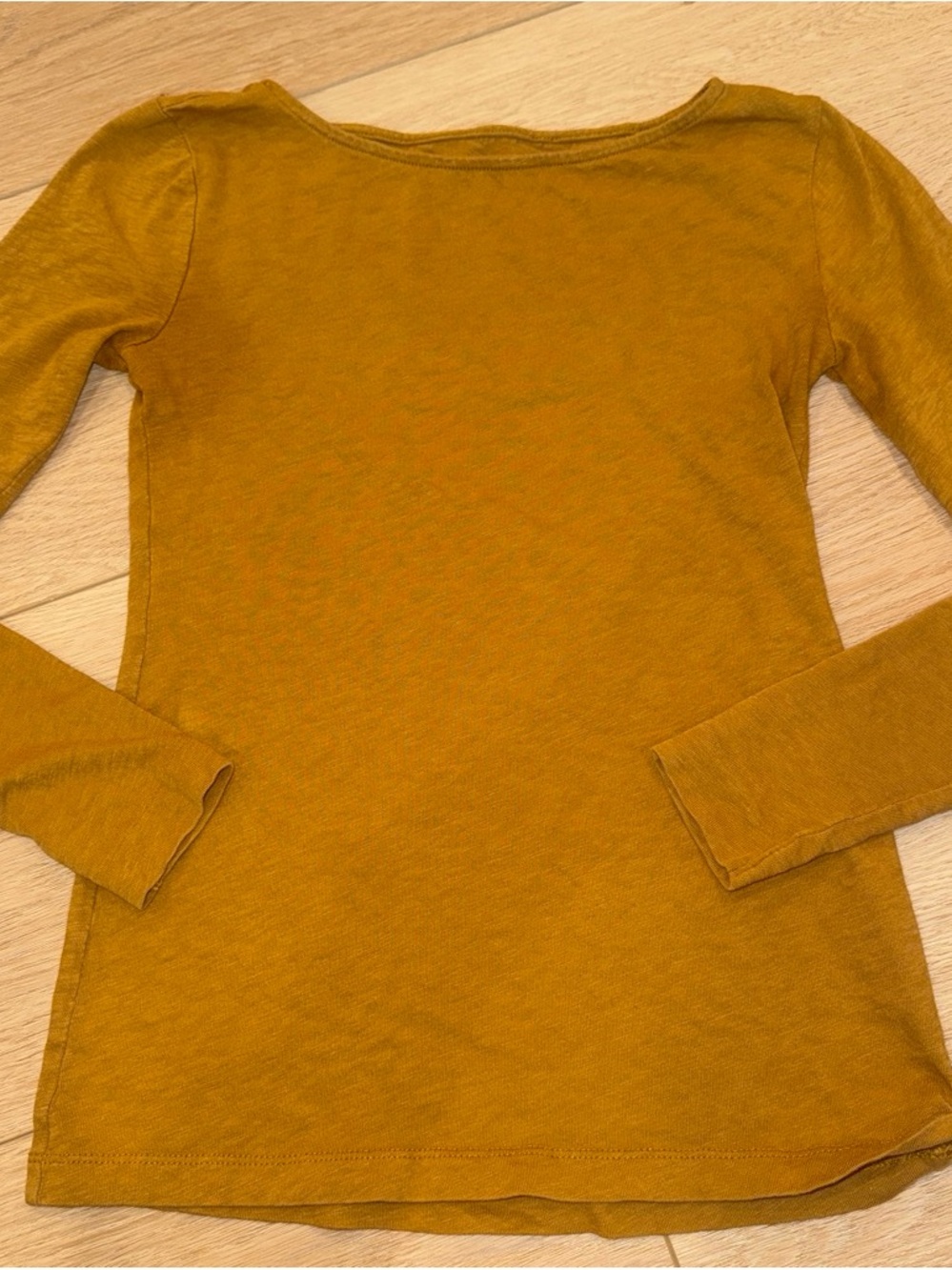 J. Crew Women's Long-Sleeve Boatneck Top in Mustard